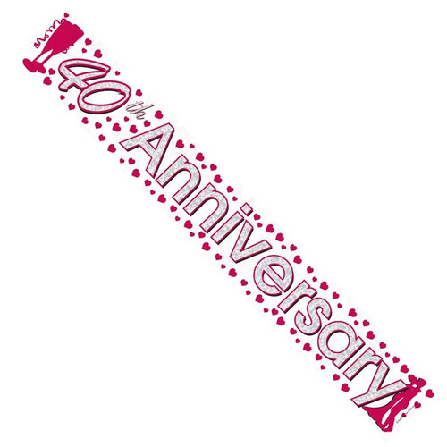 40th Wedding Anniversary Banner 40th Wedding Anniversary Banner