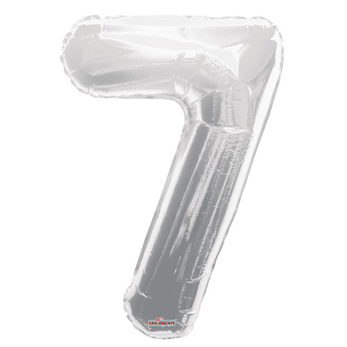 Silver 7 Big Number Balloon (34 inch) Silver 7 Big Number Balloon (34 inch)