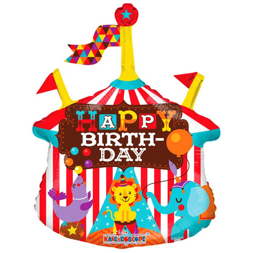 14"  Circus Birthday Balloon
