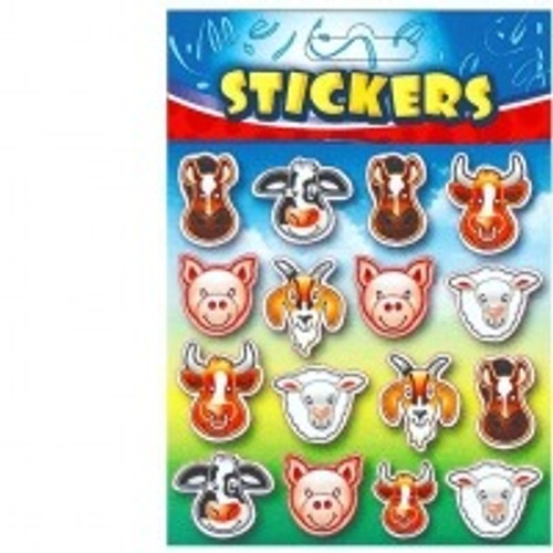 Farm Animal Face Stickers Farm Animal Face Stickers