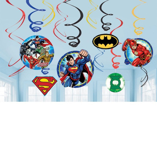Superman Hanging Swirl Decorations (12pk) - Discontinued