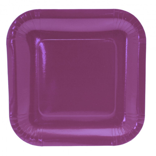 9 Inch Purple Square Paper Plates (8pk) 9 Inch Purple Square Paper Plates (8pk)