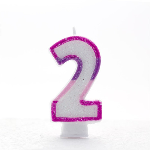 Pink Number 2 Candle Pink Number 2 Candle