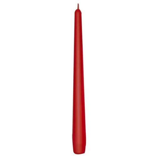 12 Red Taper Candles (25cm)