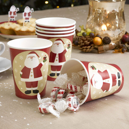 Let It Snow Father Christmas Cups