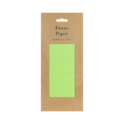 Lime Green Tissue Paper Pack (5 sheets) Lime Green Tissue Paper Pack (5 sheets)