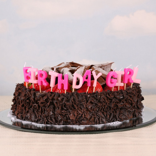 Pink Birthday Girl Letter Candles Pink Birthday Girl Letter Candles
