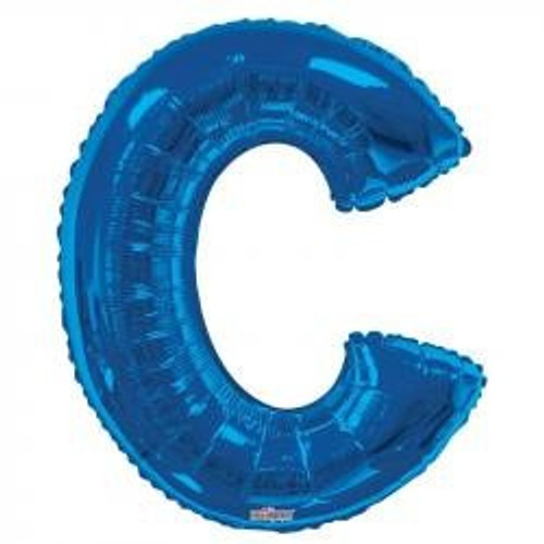 34"  Letter Balloon - C - Blue
