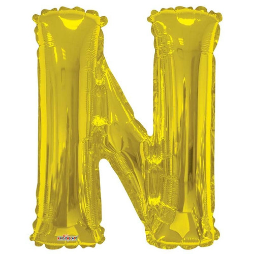 34"  Letter Balloon - N - Gold