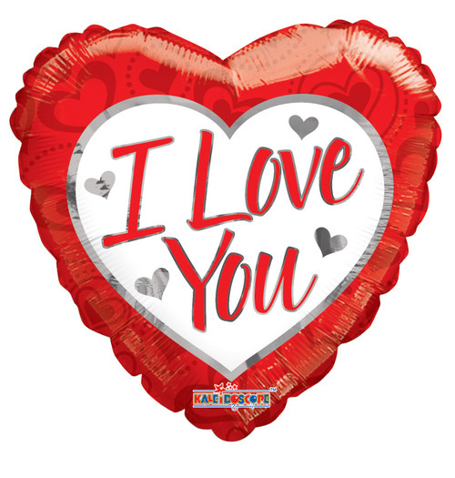 I Love You Supershape Heart Balloon 36 inch