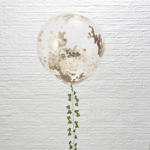 Large Rose Gold Confetti Balloons Large Rose Gold Confetti Balloons