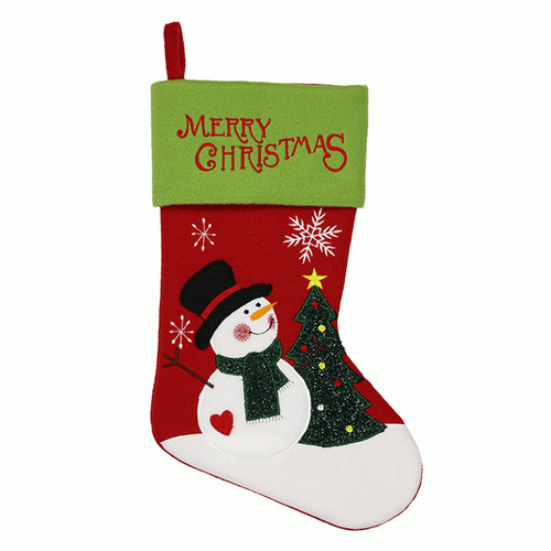 Merry Christmas Snowman Stocking Merry Christmas Snowman Stocking