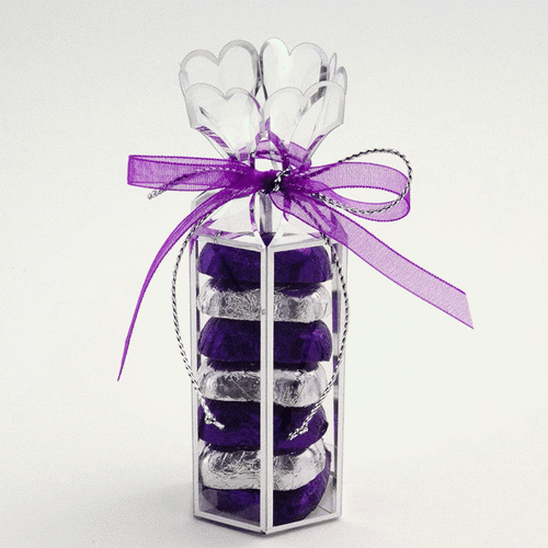 Silver Trimmed Lantern Favour Box - Small Silver Trimmed Lantern Favour Box - Small