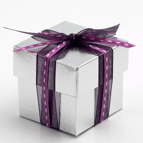 Silver Silk Square Box & Lid 50x50x50mm Silver Silk Square Box & Lid 50x50x50mm