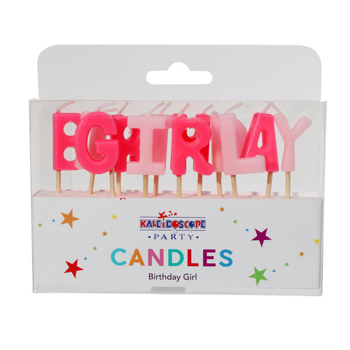 Birthday Girl Pick Candle- Pinks -  Pack of 6