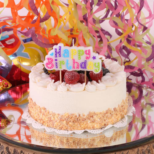 Happy Birthday Pick Candle -  Pastels - Pack of 6