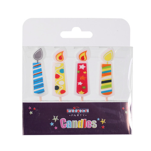 Printed Candles Pick Candle-  Pack of 6