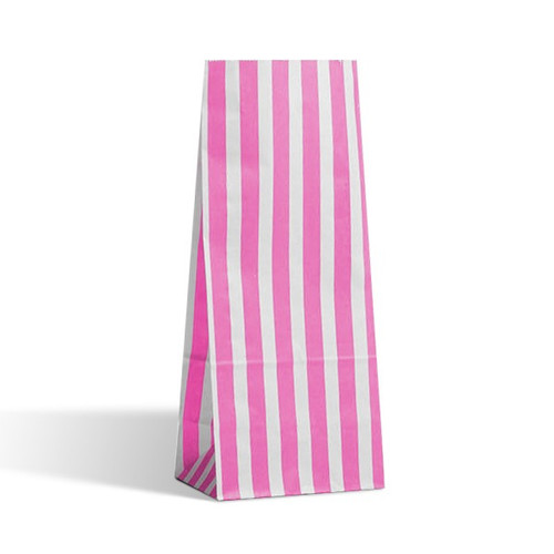 Pink Candy Stripe Pic N Mix Bags (25 pk) Pink Candy Stripe Pic N Mix Bags (25 pk)