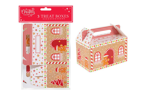 Gingerbread Treat Boxes (Pack of 3) Gingerbread Treat Boxes (Pack of 3)