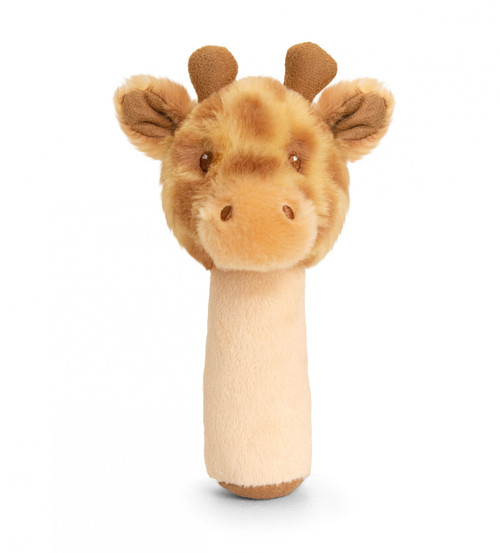 Keeleco Huggy Giraffe Stick Rattle (14cm) Keeleco Huggy Giraffe Stick Rattle (14cm)