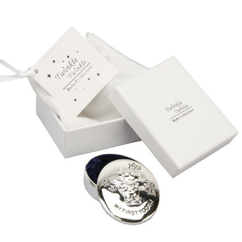 Twinkle Twinkle Silver Plated Baby Gift & Bag - First Tooth Box Twinkle Twinkle Silver Plated Baby Gift & Bag - First Tooth Box