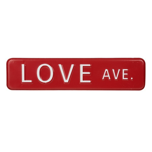 Love Ave Metal Sign 