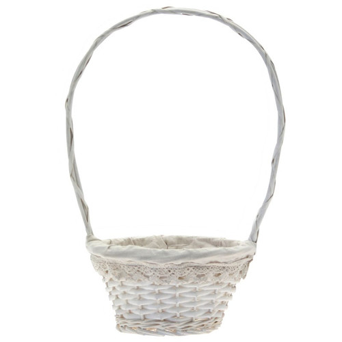 Round Victoria Basket with Handle (H27.5cm)