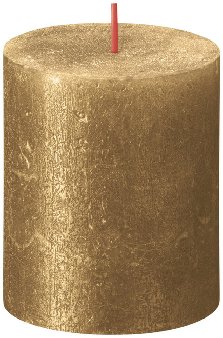 Gold Bolsius Rustic Shimmer Metallic Candle (80 x 68mm)