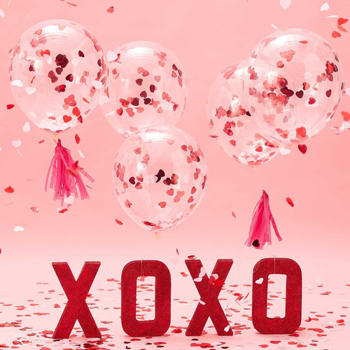 Heart Confetti Balloon Heart Confetti Balloon