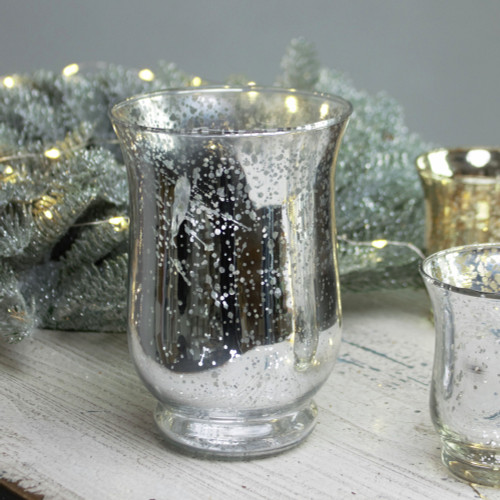 Silver Hurricane Vase 14.5cm Silver Hurricane Vase 14.5cm