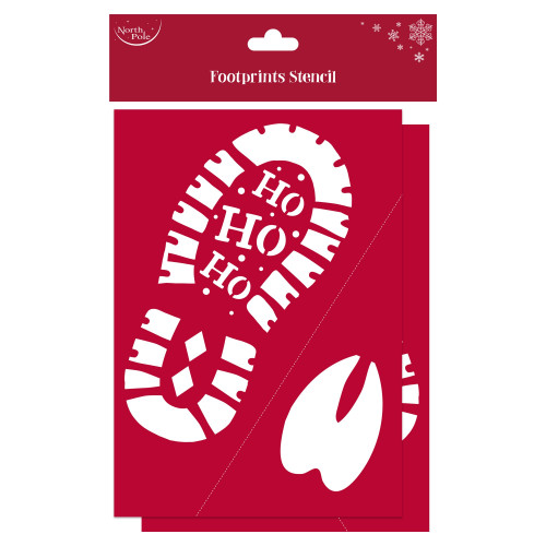 Santas Footprint Stencil