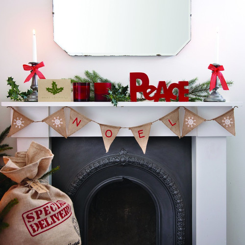 Hessian 'Noel' Christmas Bunting