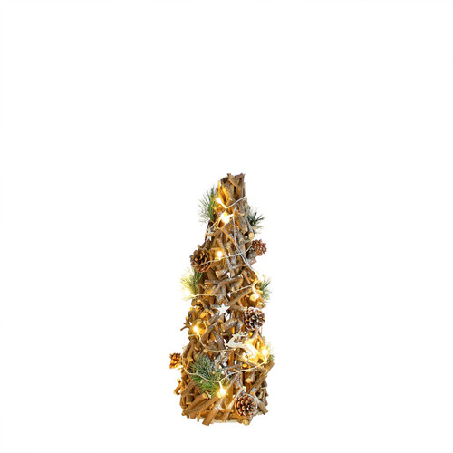 60cm Wooden Decorative Christmas Twig Tree with Lights 60cm Wooden Decorative Christmas Twig Tree with Lights