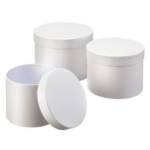 White Symphony Hat Boxes (Set of 3) White Symphony Hat Boxes (Set of 3)