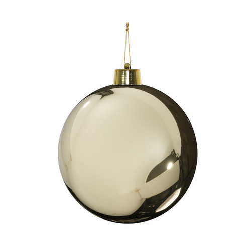 Champagne Shiny Shatterproof Bauble (x1) (20cm) Champagne Shiny Shatterproof Bauble (x1) (20cm)