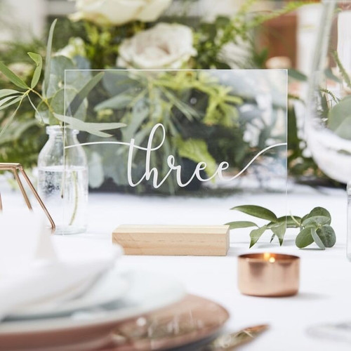Acrylic Table Numbers Acrylic Table Numbers