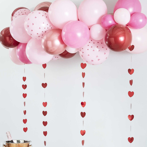 Red and Pink Balloon Garland Red and Pink Balloon Garland