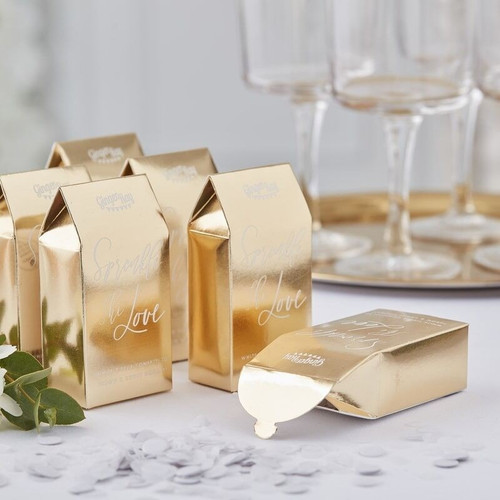 Gold Confetti Boxes