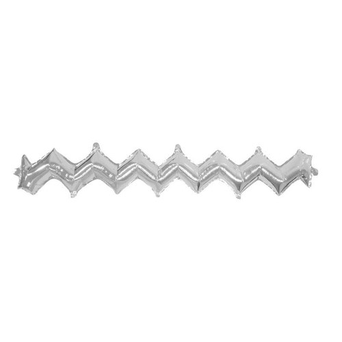 Silver Zig Zag Balloon (x5) Silver Zig Zag Balloon (x5)