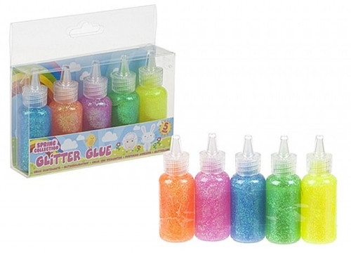 Pastel Glitter Glue Pots (Set of 5) Pastel Glitter Glue Pots (Set of 5)