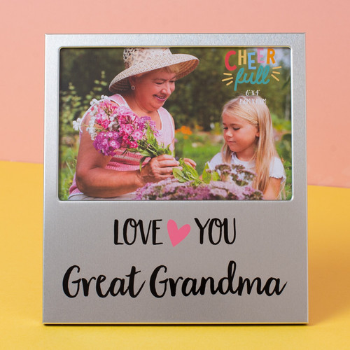 Cheerfull Great Grandma Aluminium Photo Frame (6 x 4 )