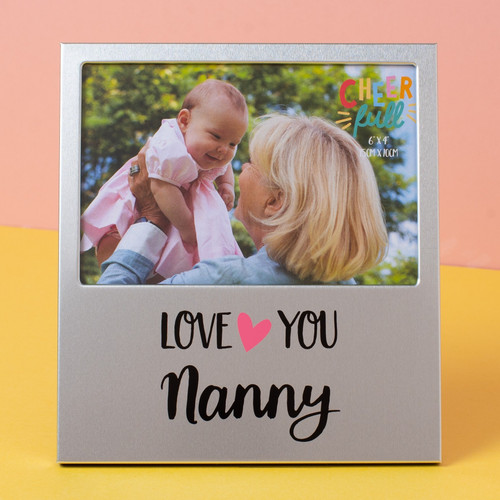 Cheerfull Nanny Aluminium Photo Frame (6 x 4)