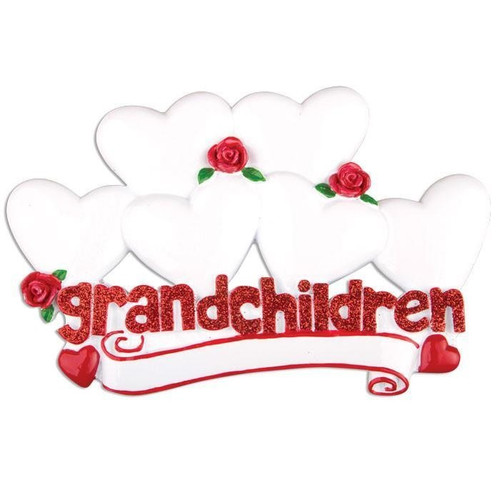 Personalised Grandchildren Table Topper (6 Hearts) Personalised Grandchildren Table Topper (6 Hearts)