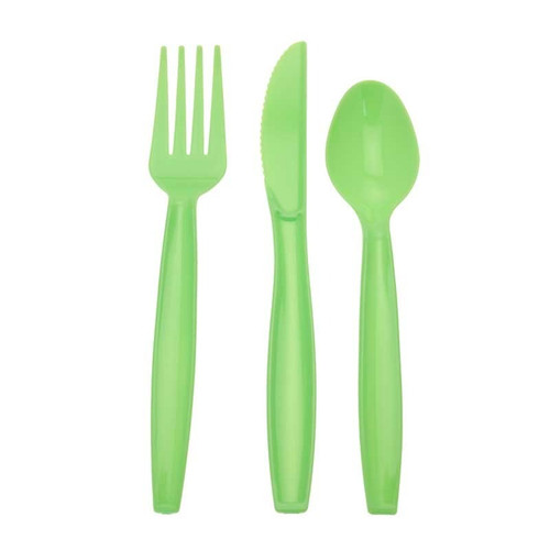 Lime Green Assorted Cutlery (6pk)