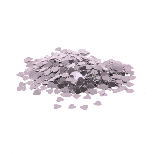 Silver Hearts Table Confetti Silver Hearts Table Confetti