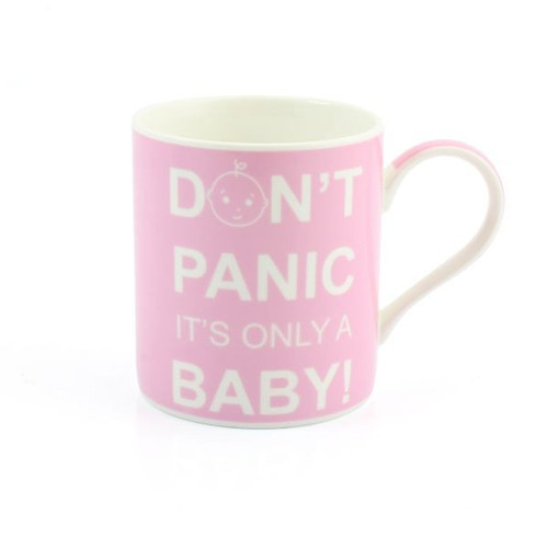 Gift Boxed Don\'t Panic its only a Baby Mug