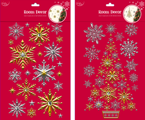 Snow Gold/Silver Room Sticker (Assorted Designs) Snow Gold/Silver Room Sticker (Assorted Designs)
