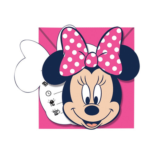 Minnie Mouse Face Party Invitations - Discontinued