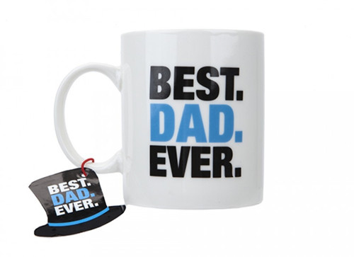 11oz Best Dad Ever Mug With Hang Tag 11oz Best Dad Ever Mug With Hang Tag