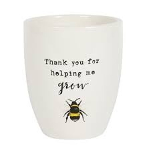 Thanks For Helping Me Grow Ceramic Plant Pot Thanks For Helping Me Grow Ceramic Plant Pot